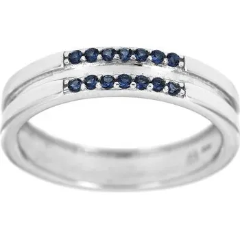 Šperk Zlatnictví U Kostela Stříbrný prsten s modrými kamínky 915m 54 3211-20743026