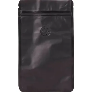 Sáček na potraviny Doypack sáček s ventilem 110*185 mm, 75 g, černý mat, 10 ks