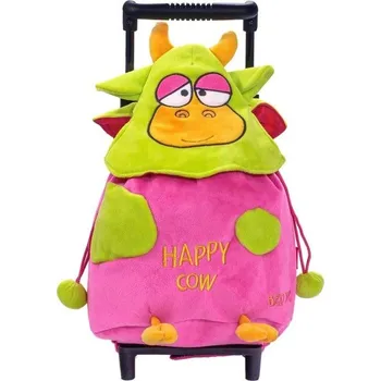 Happy Cow Dětský kufr 12485 Fuksia