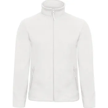 Pánská mikina B&C Unisex fleecová mikina FUI50 White XS