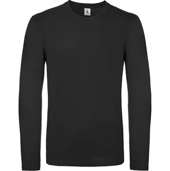 Pánské tričko B&amp;C Pánské tričko s dlouhým rukávem TU05T Black XXL