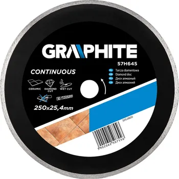 Řezný kotouč Graphite Diamantový kotouč 250x25x4-mm průběžný PROFI