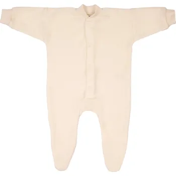 Kojenecké oblečení Merino overal s ťapkami přírodní Cosilana Velikost: 74