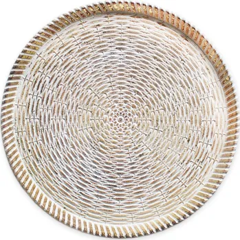 Tác dřevo pr.38cm zlatá (544602)