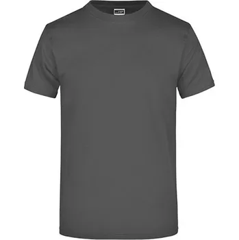 Pánské tričko James&Nicholson Unisex triko JN002 Graphite (Solid) L