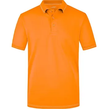 James&amp;Nicholson Pánská polokošile JN569 Orange-White L