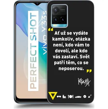 Pouzdro na mobilní telefon Picasee silikonový černý obal pro Vivo Y33s - Kazma - SVĚT PATŘÍ TĚM, CO SE NEPOSEROU