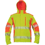 Cerva Bunda reflexní LATTON softshellová 2v1 žlutá 3XL