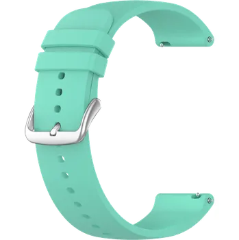 Řemínek na hodinky LAVVU Tyrkysový silikonový řemínek na hodinky - 18 LS00T18