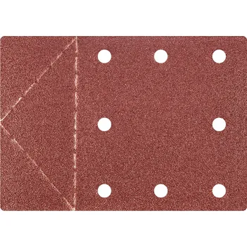 Brusný kotouč Graphite Brusné listy 115 x 160 mm, perforace, perforace na odtržení, suchý zip. K80, 3 ks
