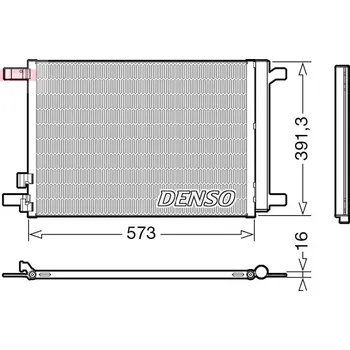 Výparník klimatizace Kondenzátor, klimatizace DENSO DCN32066