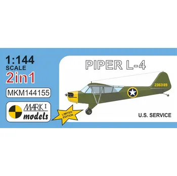Plastikový model 1/144 Piper L-4 'US Service' (2-in-1)