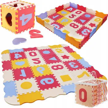 Kamari Výuková pěnová podložka Čísla a znaky 36ks barevná