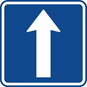 Dopravní značka Jednosměrný provoz Dopravní značka 500x500 mm čtverec