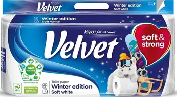 Toaletní papír Velvet Winter Edition Soft White 3vrstvý 8 ks