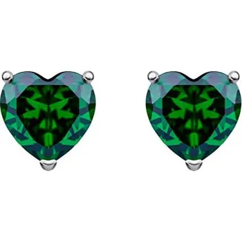 Náušnice Preciosa Stříbrné náušnice Cher Preciosa, zelené 5237 66