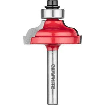 Fréza Graphite Frézovací bit, zaoblení povrchu, HM, 32 x 12,9 mm, stopka 6 mm