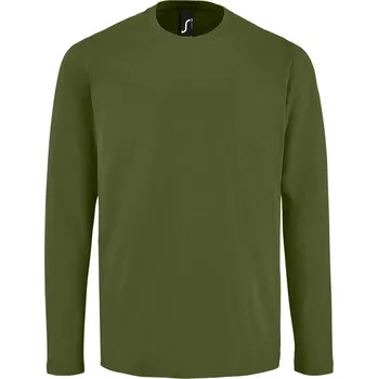 SOL'S Pánské triko s dlouhým rukávem Imperial Barva: Khaki tmavá, Velikost: 4XL