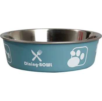 Miska pro psa Karlie Miska nerezová s plastovým opláštěním modrá 21,5cm 1500ml
