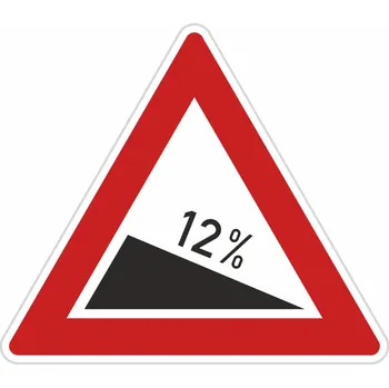 Dopravní značka Dopravní značka A5a, Nebezpečné klesání Dopravní značka 700 mm trojúhelník