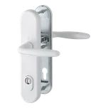 HOPPE Bezpečnostní kování Verona se zakrytím vložky Provedení: klika - klika, Povrch: F9016 běžná bílá