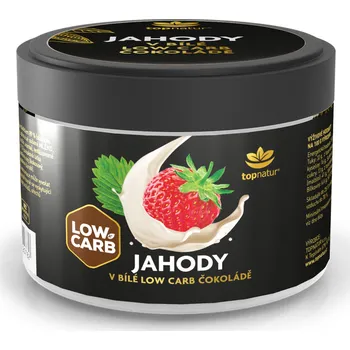 Sušené ovoce LOW CARB jahody v bílé čokoládě 150g