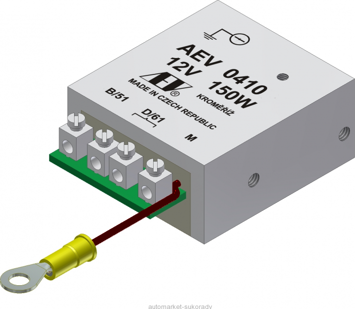 Regulátor napětí 12V/150W AEV 0410 (AEV0410 Regulátor dynama 12V/150W AEV0410)