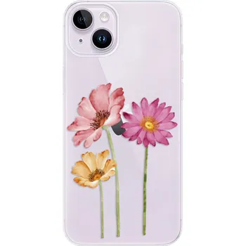 Pouzdro na mobilní telefon Odolné silikonové pouzdro iSaprio - Three Flowers - iPhone 14 Plus