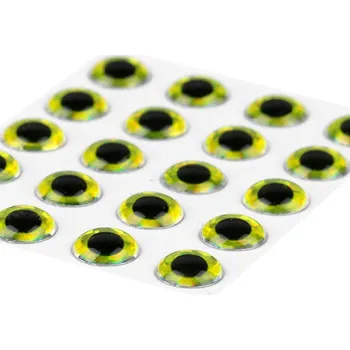 Sybai 3D Epoxy Eyes Holographic Yellow 7mm
