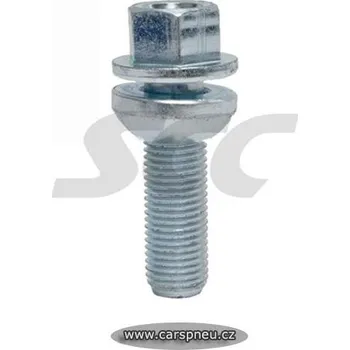 Šroubek na kolo Šroub - M14x1,5x34 - kulová R14 pohyblivá - klíč 19 (SCC, V1415KU35H, LS19D34FR14-MW)