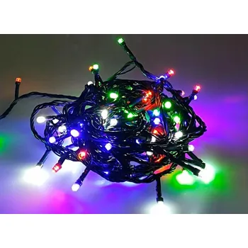 Dekorativní svítidlo Berge LED vánoční řetěz - 100LED - 10M - IP20 - 8 funkcí - multicolor
