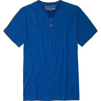 Pánské tričko Pánské tričko ADAMO SILAS modré na knoflíčky krátký rukáv 4XL - 10XL Adamo ODE-AD-139011-340 - 6XL