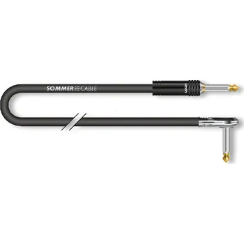 Audio kabel Sommer Cable SPUZ; Jack / Jack 90-; 0,2m; Black