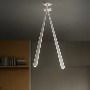 Quadrifoglio Group Drink 108, svítidlo z bílých karbonových vláken, LED 6,3W 2700K, délka 108cm