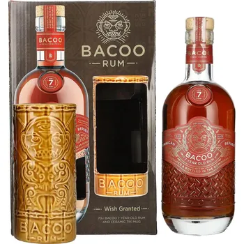 Likér Bacoo 7 Year Old Rum + Tiki pohár 0,7 l 40 %