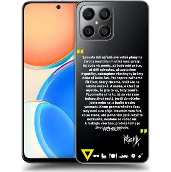 Pouzdro na mobilní telefon Picasee silikonový průhledný obal pro Honor X8 4G - Kazma - BUĎTE TROCHU YESMANI