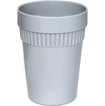 Party nádobí PETRAplast Plastový pohárek 300 ml s obrubou Barva: Šedá