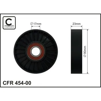 Napínací kladka, žebrovaný klínový řemen CAFFARO 454-00