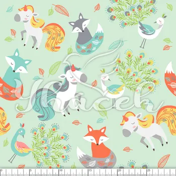 Kočárkovina, Lišky, jednorožci a pávi na mintu