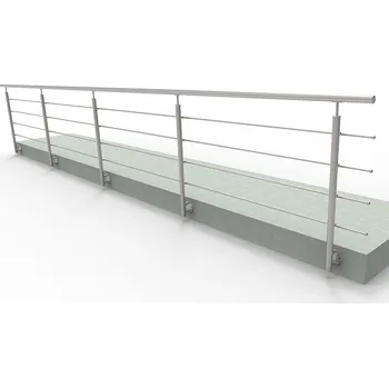 Zábradlí HK Zábradlí Nerezové rovné zábradlí 6000x900 KNRB4/6-2