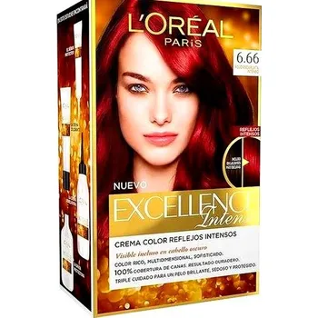 Barva na vlasy L'Oreal Make Up Excellence Intense  6.66 purpurová červená