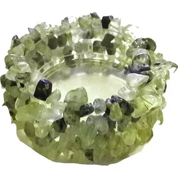 Šperk Prehnit náramek sekaný široký