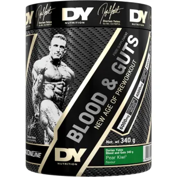 Anabolizér Dorian Yates Blood and Guts 340 g Příchuť: mango + ZDARMA N.O Assassins Pump 10g