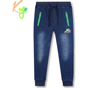 Chlapecké džíny Chlapecké riflové kalhoty/ tepláky, zateplené - KUGO CK0923, modrá Barva: Modrá, Velikost: 98
