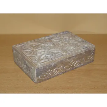 Šperkovnice Šperkovnice vyřezávaná - mastek obdélník s6