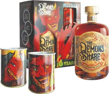 Rum The Demon's Share Rum 40 % 0,7 l + 2 plecháčky