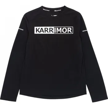 Chlapecké tričko Karrimor Long Sleeve Run T Shirt Junior Boys Black 7-8 Years