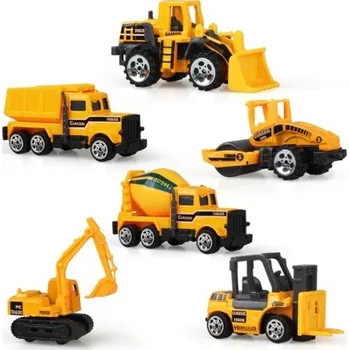 autíčko Sada 6 kusů stavebních strojů