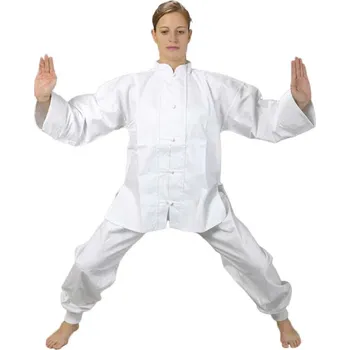 Bojový sport KIMONO TAICHI, KUNGFU, WUSHU, oblek, bílý Velikost: 140