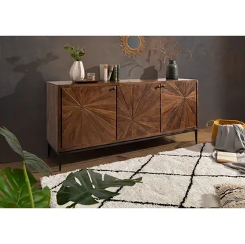 Příborník do zásuvky Masiv24 - STILO Příborník Mango 183x46x84 hnědý, lakovaný